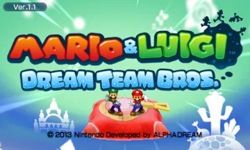 Mario & Luigi - Dream Team (v01)(USA)(M3) screen shot title